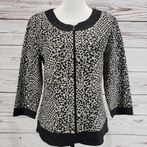 Chico's Travelers  Collection Women's Crinkle Full Zip Jacket Size 0